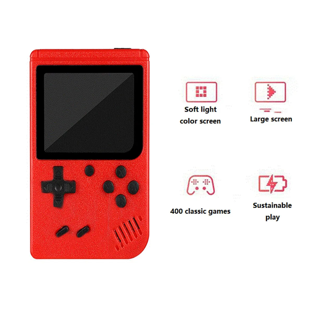 Dětská kapesní herní konzole s retro klasickými hrami